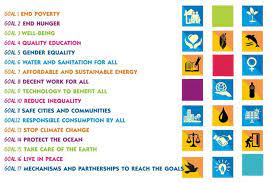 17 sustainable development goals and 169 targets